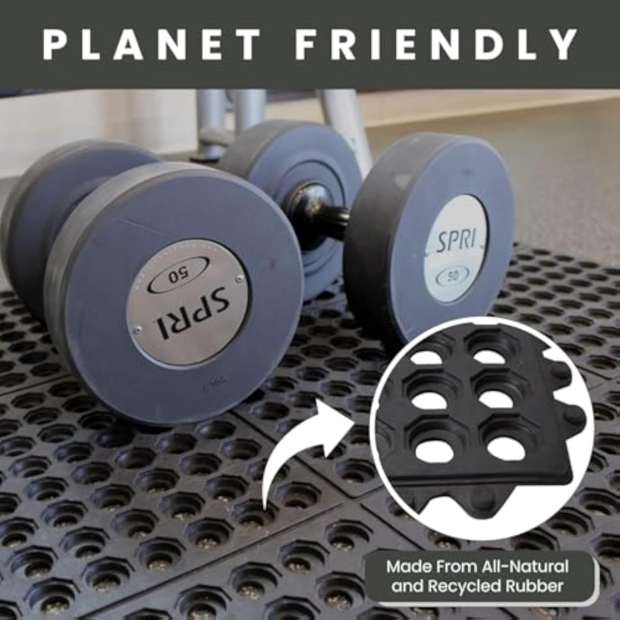 Interlocking Rubber Floor Mat for Restaurant Kitchen