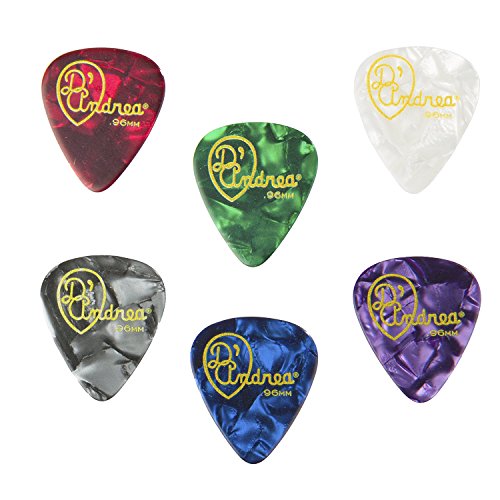 D'andrea Tnvdt Guitar Picks, 12-Piece, Collectible Tin, Designer Pearls Assortment, Thin #TOP2