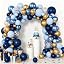 Metallic Blue Dark Blue Gold