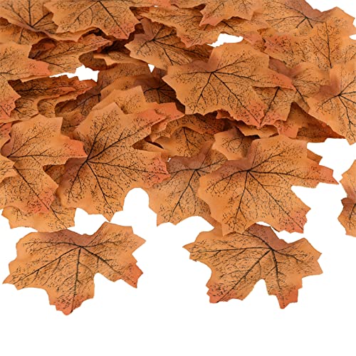 PATIKIL Artificial Leaves, 200 Pcs Fall Maple Autumn Fake Leaf