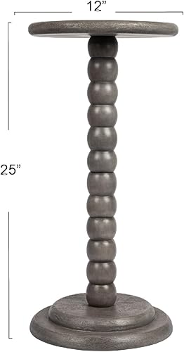 Miniatura 9 de Mesa auxiliar de cóctel con pedestal, color negro