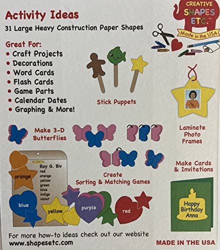 5.5” Pumpkin Single-Color Creative Paper Cut-Outs, 31 Cut-Outs In A Pack For Fall, Halloween And Thanksgiving Décor And Kids’ Halloween Craft Projects For School/Classroom Decorations. #TOP7