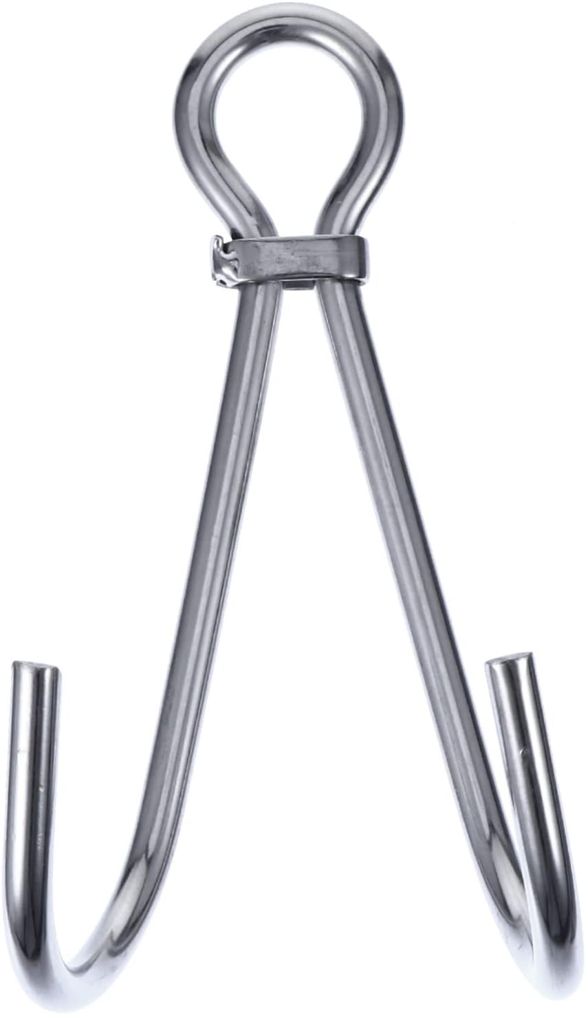 1pc Stainless Steel Double Hook for Scuba Diving and Corrosion-Resistant Stream Hook for Underwater Safety and Equipment Attachment
