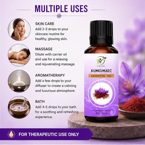 Image of VIRTUAL ESSENTIAL OIL (15 Ml, Kumkumandi)