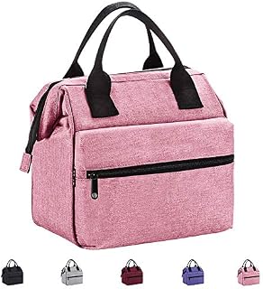 Srise Lunch Bag Insulated Lunch Box, Wide-Open Meal Prep Lunch Tote Bags Durable