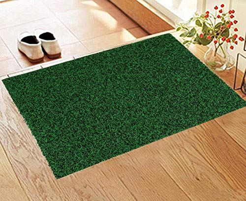 Kuber Industries Double Shade Thread Rubber, PVC Anti Slip Door Mat (16" x24, Green & Black) - CTKTC39949 (B084HB22FC) Amazon Price History, Amazon Price Tracker