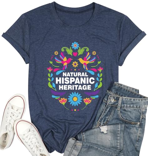 National Hispanic Heritage Month T-Shirt All Latino Strong Woman Latino Culture Celebration Shirts