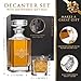 The Wedding Party Store, Custom Engraved Groomsmen - Whiskey Decanter Set and 4 Glasses Set - Personalized and Monogrammed with WPS Styles