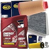 BandelOne enthält Inspektionspaket Filterset+Mannol 5W30 Öl für C Klasse W/S203 Clk A209