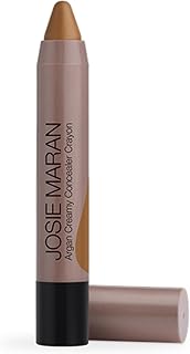 Josie Maran Argan Cream Concealer Crayon - Blemish & Under Eye Concealer Stick - Hydrating Luminous Finish with Buildable Coverage - Non-Comedogenic, Creaseless & Non-Cakey Formula - Dark 1 (0.1 oz)