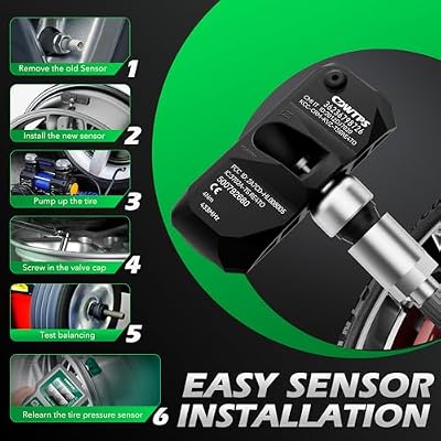 TPMS Sensor,433MHZ Tire Pressure Monitor System 4-Pack for BMW| MINI| Aston Martin| Rolles Royce Replaces# 36236798726.36236771034.36236781847