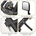 Tube Doors with Side View Mirror for 2018-2025 Jeep Wrangler JL JLU & Gladiator JT 4 Doors Tubular Half Doors Off Road Summer Trail Adventure