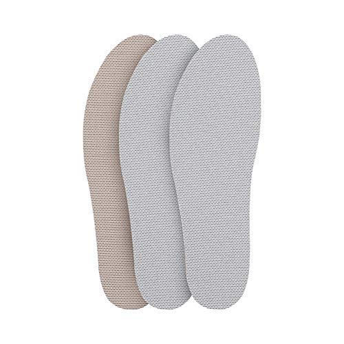 Webrosistol 3 Pares Plantillas Pies Planos Unisex Transpirable Antiolor Plantillas Fascitis Plantar Plantilla de Corcho Ortopedicos
