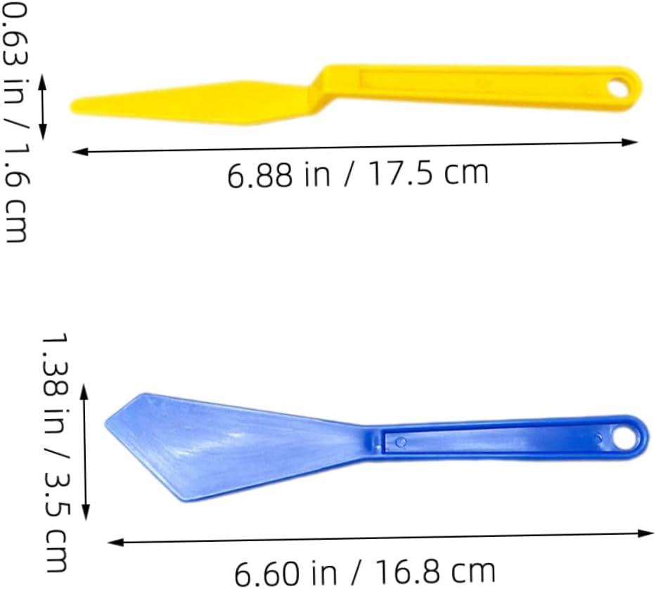 2pcs Long Handle Car Tint Tools Vinyl Wrap Squeegee Chisel Scraper for Window Film Application Decal Removal with Smooth Edges and Construction