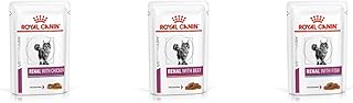 Royal Canin Renal Cat Food Wet Veterinary 3 Box of Chicken Beef Fish Feline Kidney Total of 12 x 85g