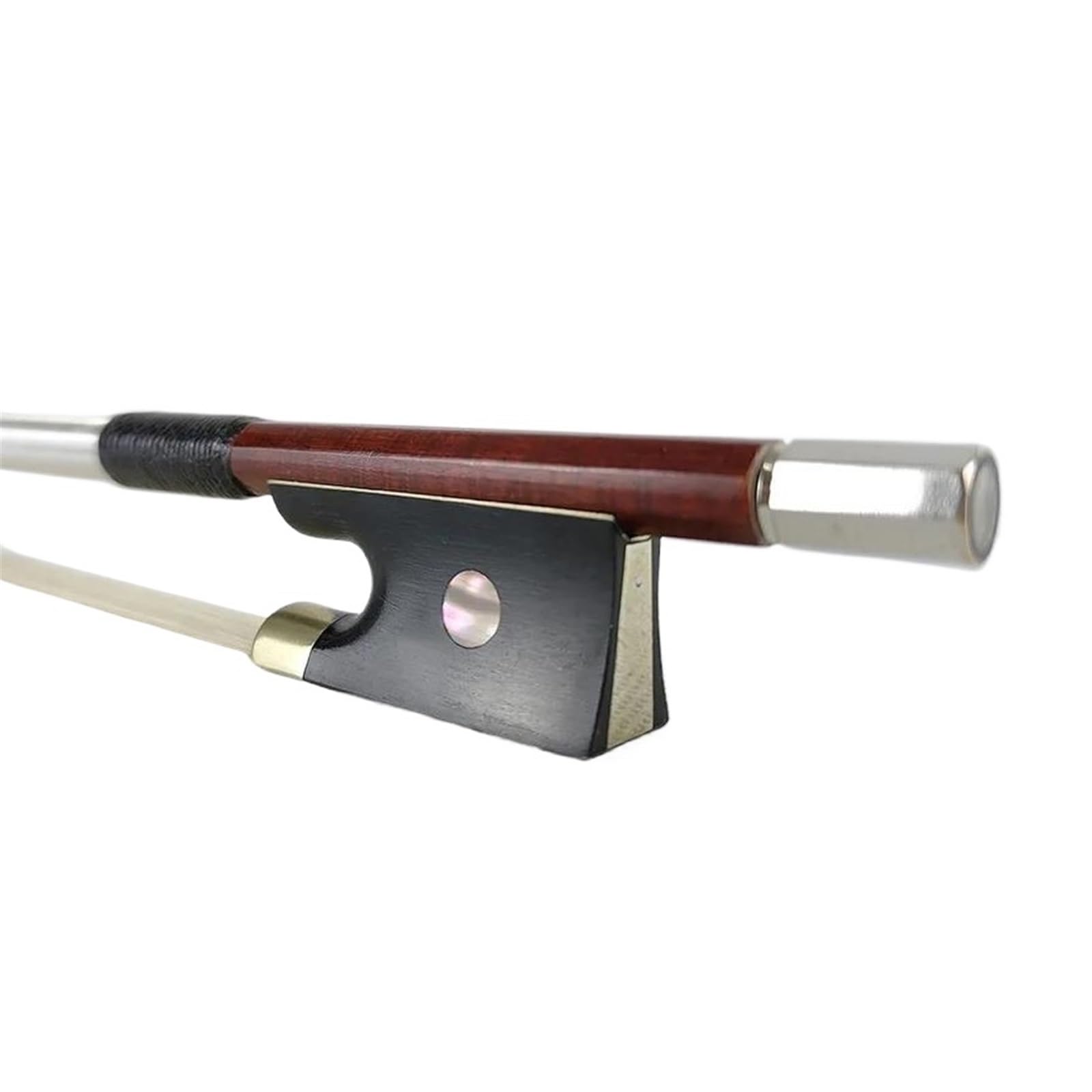 Arco Per Violino Archetto Per Violino In Fibra Di Carbonio Con Legno Di Pernambuco Misura 4/4 Argento Montato | Arco per violino