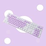 104Pcs/Set Backlit Mechanical Gaming Keyboard Portable Keyboard Gaming/Office White