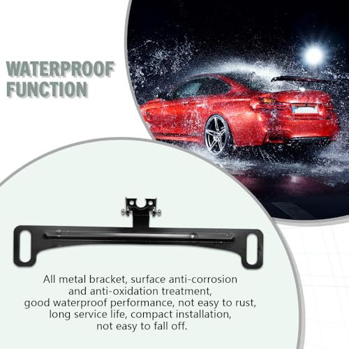 Image of Reverse Rear Camera License Plate Bracket, License Plate Camera Blocker, Mirror Camera Accessory Rear Camera Mount, Adjustable Rearview Camera Holder Installation Holder for Backup View Camera