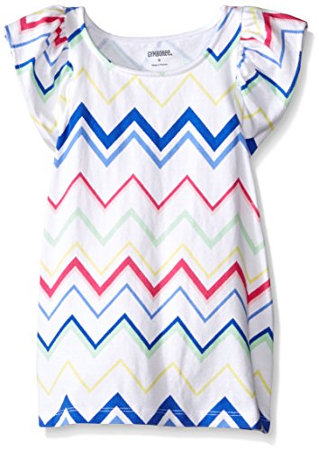 Gymboree Girls' Chevron Print Flutter Sleeve Tee