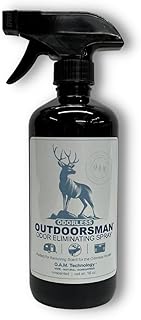 Odorless Outdoorsman Odor Eliminating Spray Completely Removes All Odor in Coolers, Sleeping Bags, Trucks, & More. Safe To Spray Around Pets. Removes Odor On Contact. - 1 16 oz Bottle (Unscented)