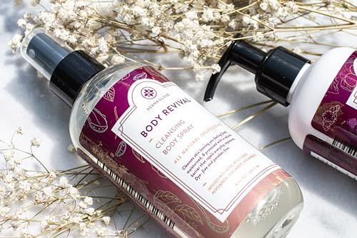 DERMAGLOVE Body Revival | Hydrating Body Spray + Deodorizer | Infused with Aloe, Witch Hazel, Persimmon, Horse Chestnut & Bamboo Extract | Long-Lasting Skin Freshness | 8 oz