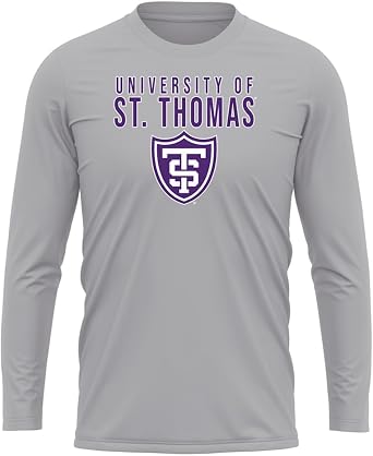 Official NCAA Collegiate Men's Sport Active Long Sleeve Shirt Primary Logo Athletic Heather Collection