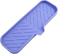 Vista 49 de MicoYang Jaboneras de baño de silicona con boquilla de drenaje - Organizador de fregadero de baño y cocina, soporte para esponja, bandeja de jabón