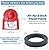 Toilet Flapper Replacement with Toilet Flush Valve Seal Gasket Compatible with Kohler Parts 84995 and 1000490 Flapper Replacement and KOHLER GP83996 Gasket