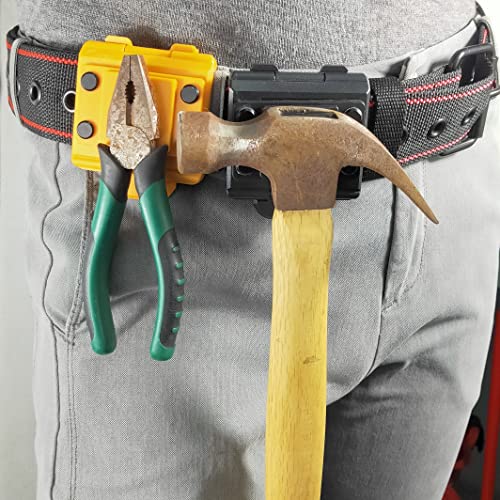 Magnetic Tool Holster, Magnetic Belt Clip,Magnet Tool Belt Clip,Magnetic Hardware Holster Clip On Tool Belt Magnet For Tools And Hardware.free Your Hand When Working. Black #TOP5