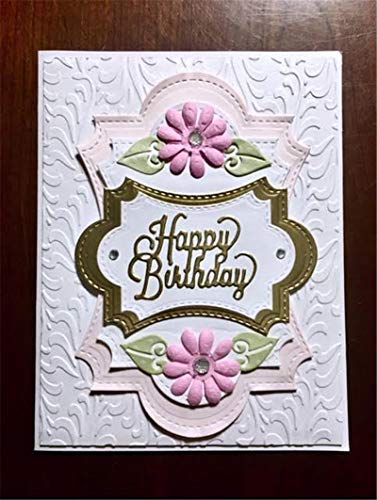 Frame Metal Cutting Die Cuts, Diy Crafts Template Frame Paper Cards Cutting Dies Cut Stencils For Diy Embossing Card Making Book Tags Decorative Paper Dies Scrapbooking #TOP5