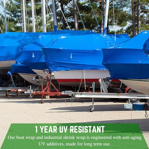 Farm Plastic Supply SWBW1 Fps - Polyethylene Plastic Shrink Wrap - 7 Mil – Boat Shrink Film thumb #3