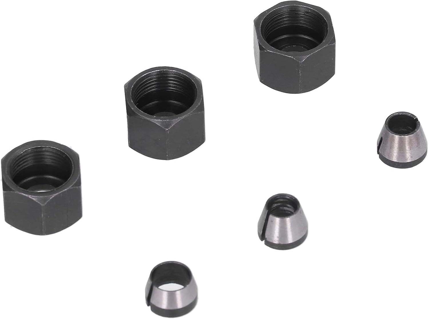 Router Collet Adapter, Easy Installation 6Pcs Various Sizes Good