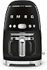 Smeg DCF02BLEU Filter Coffee Machine, Black