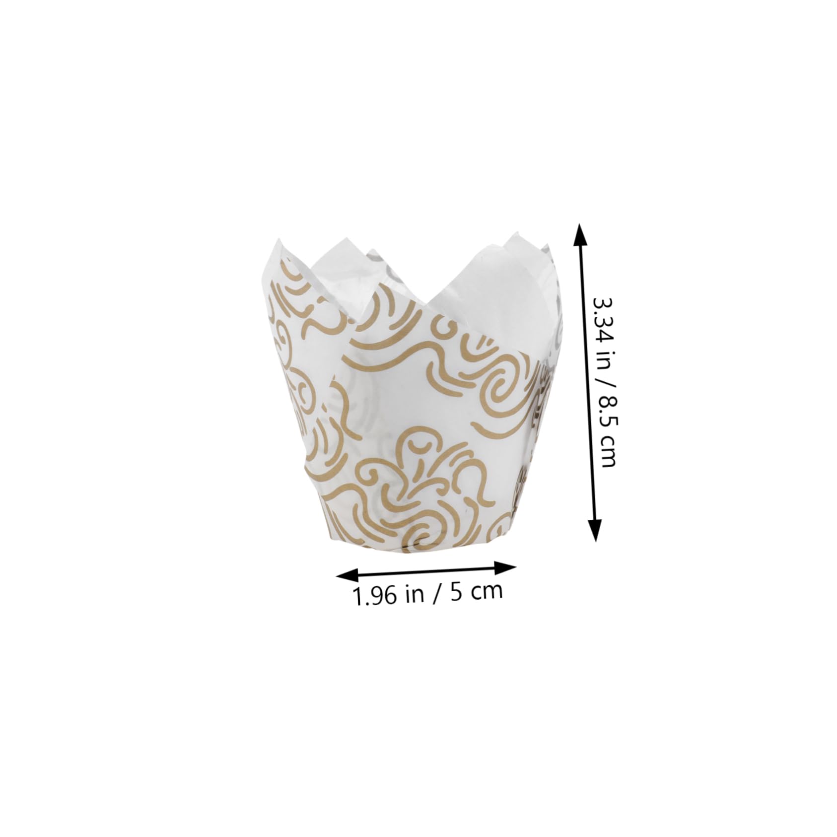 BESTonZON 2ensembles Tasses à Muffins Tulipe Écologiques Résistantes à Huile Pour Gâteaux Et Pâtisseries Idéales Pour Décorer Vos Créations Sucrées