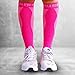 BLITZU Calf Compression Sleeves for Men and Women. Footless Compression Socks Support for Varicose Vein, Nursing, Running. Leg Sleeve Brace for Shin Splints, Pain Relief & Reduces Swelling Pink S-M