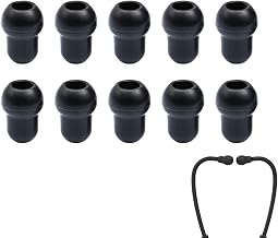 10 x Black Soft Silicone Stethoscope Ear Plugs