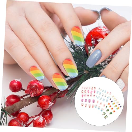 NOLITOY 3 Caixas De Unhas Postiças Infantis Unhas Postiças Para Adolescentes Decoração De Caixão Unh