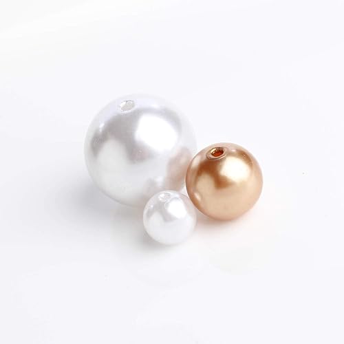 Miniatura 9 de Cuentas de perlas sintéticas negras de varios tamaños para elegantes rellenos de jarrón o dispersión de mesa, cuentas decorativas únicas para bodas,