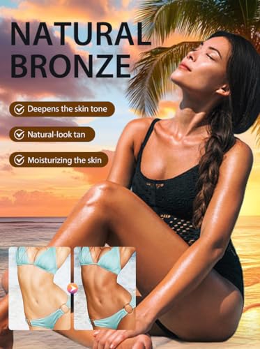 Esencia bronceadora de 10 ml con efecto calmante e hidratante corporal completo 4
