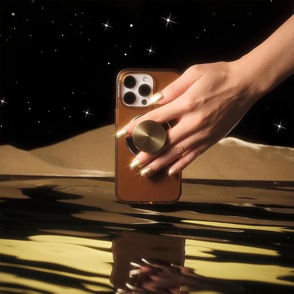 PopSockets iPhone 14 Pro Phone Case with MagSafe, Wireless Charging Compatible, Neutral - Amber by PopSockets - Used condition - Image 2