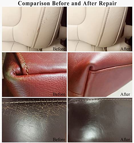 Endhokn Leather Repair Kit 12 Colors, Vinyl Repair Kit-Leather Car Seats, Sofas, Jackets, Bags, Belts, Shoes, Leather Steering Wheels, Suitcases, Gloves and Other Holes and Scratch Repair Agent by Endhokn - Image 3