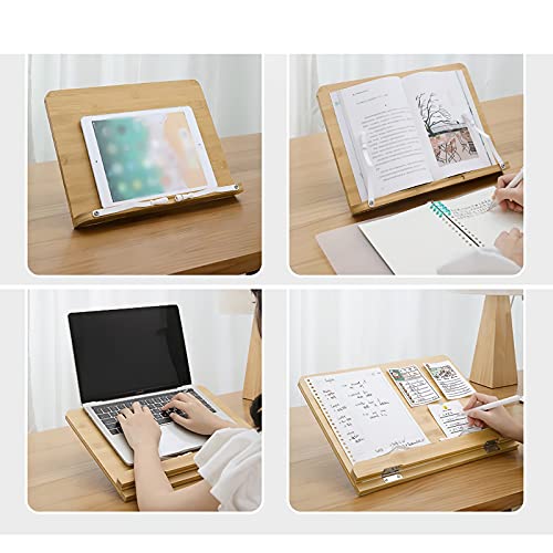 Bookstand Cookbook Stands Recipe Holders Adjustable Bookstand With Page Clips Holders Tray Easel Compatible With Smartphone Tablet Adjustable Book Holder (Size : Medium) #TOP4