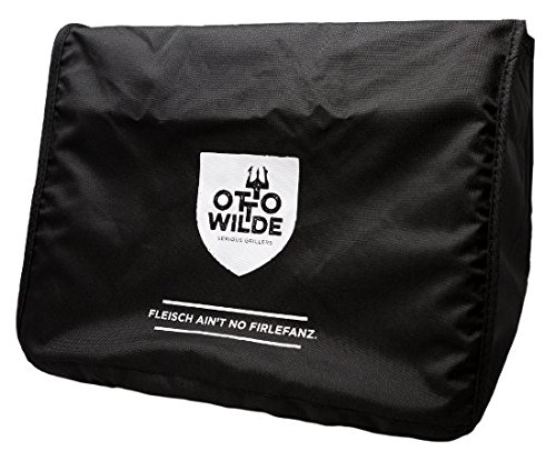 Original Otto Wilde Grillers Grill Cover for Otto's 1500°F Steak Grill, Made from Tough Waterproof Oxford Fabric (Cotton), Zipper on The Back Guarantees a, Black