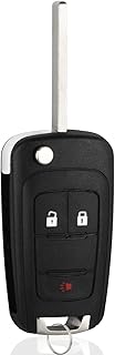 Car Key Fob Replacement for 2010-2017 Chevy Equinox/ Chevrolet Sonic/ GMC Terrain (OHT01060512) Flip Keyless Entry Remote (Set of 1)