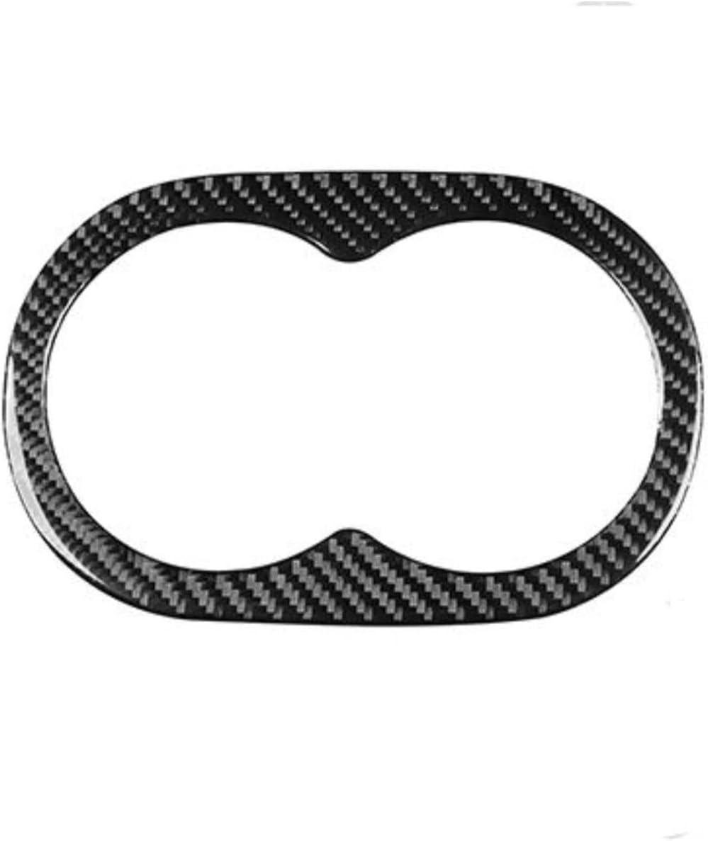 Car Interior Central Control for Dodge for Avenger 2011-2014 Carbon Fiber Rear Centre Armrest Cup Holder Panel Cover Car Interior Decorative Stickers