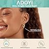 Adoyi Gold Hoop Earrings Set for Women Girls Trendy 14K Plated Gold Hoops Small Chunky Earrings Twisted Huggie Ear ring Pack Lightweight 9 Pairs Jewelry Set for Valentines Mother's Day Birthday Gifts #5
