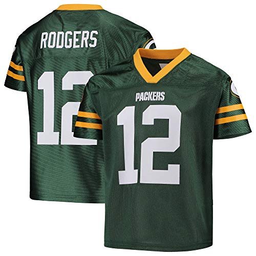 Aaron Rodgers Green Bay Packers #12 Green Youth Home Player Jersey (Large 14/16)