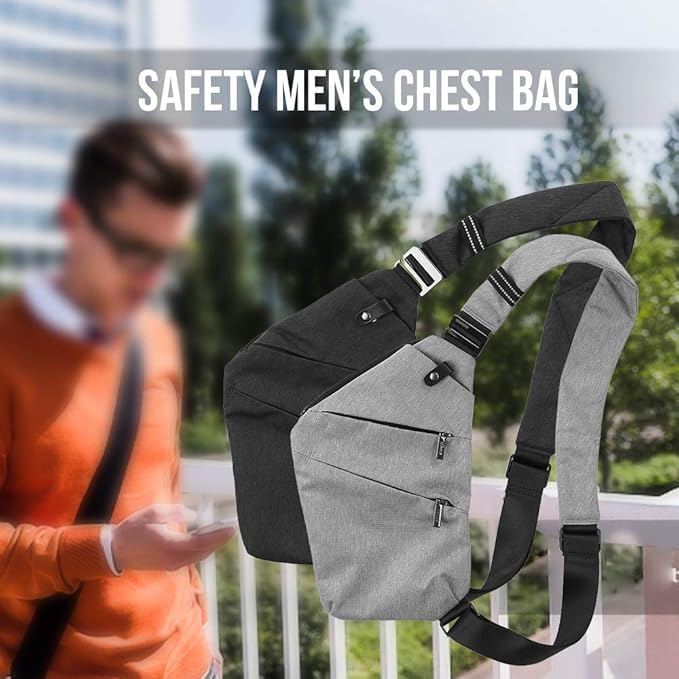 Sling backpack antirrobo Lixada con bolsillo de seguridad 2