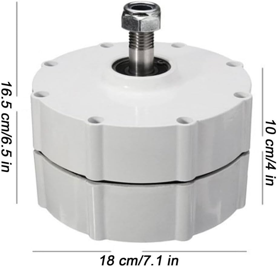 400W 500W 600W Permanent Magnet Generator, 3 Phase AC Power Take Off Generators, Brushless Small Generator for Wind Turbine System(400w,12V)