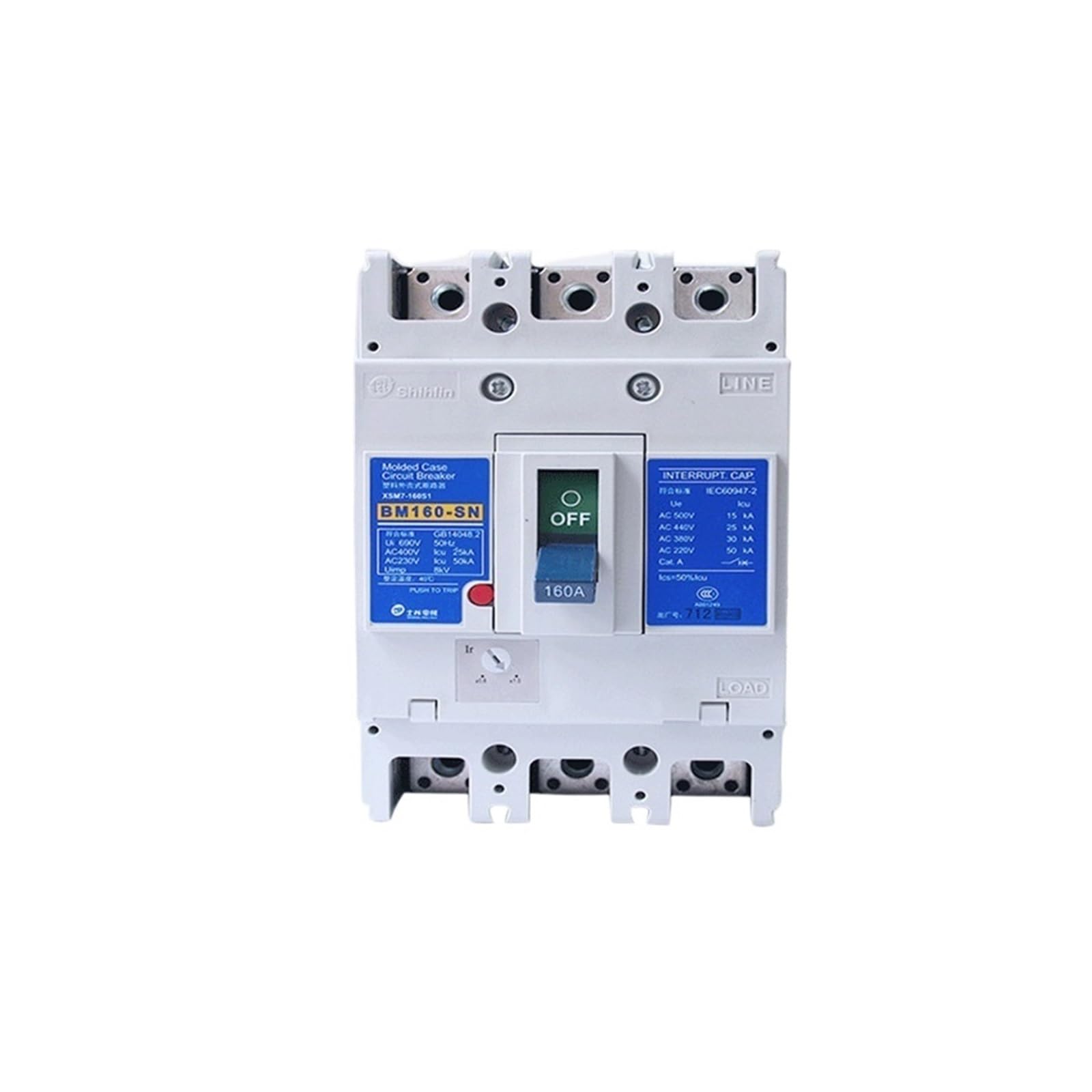 Disjoncteur BM-250-SN/3P 250A boîtier plastique multi-type